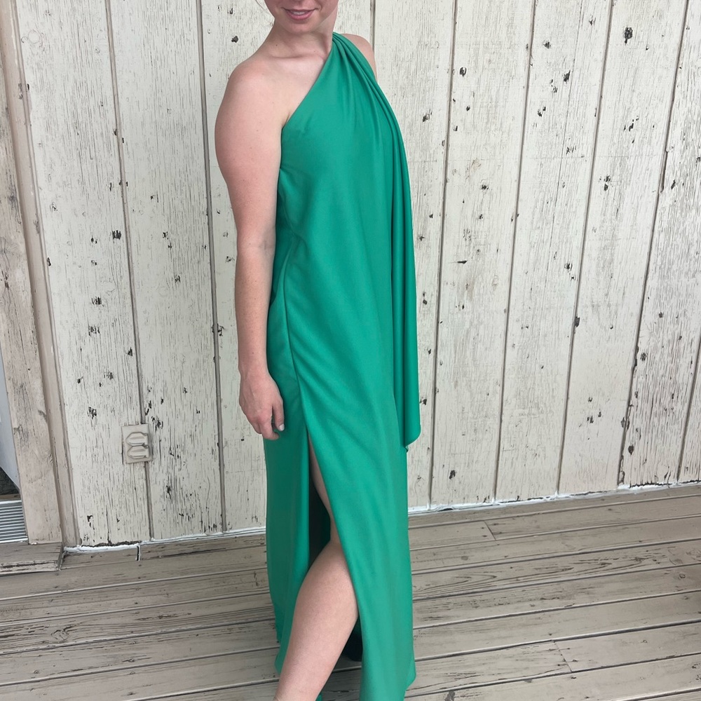 Vintage Halston green gown